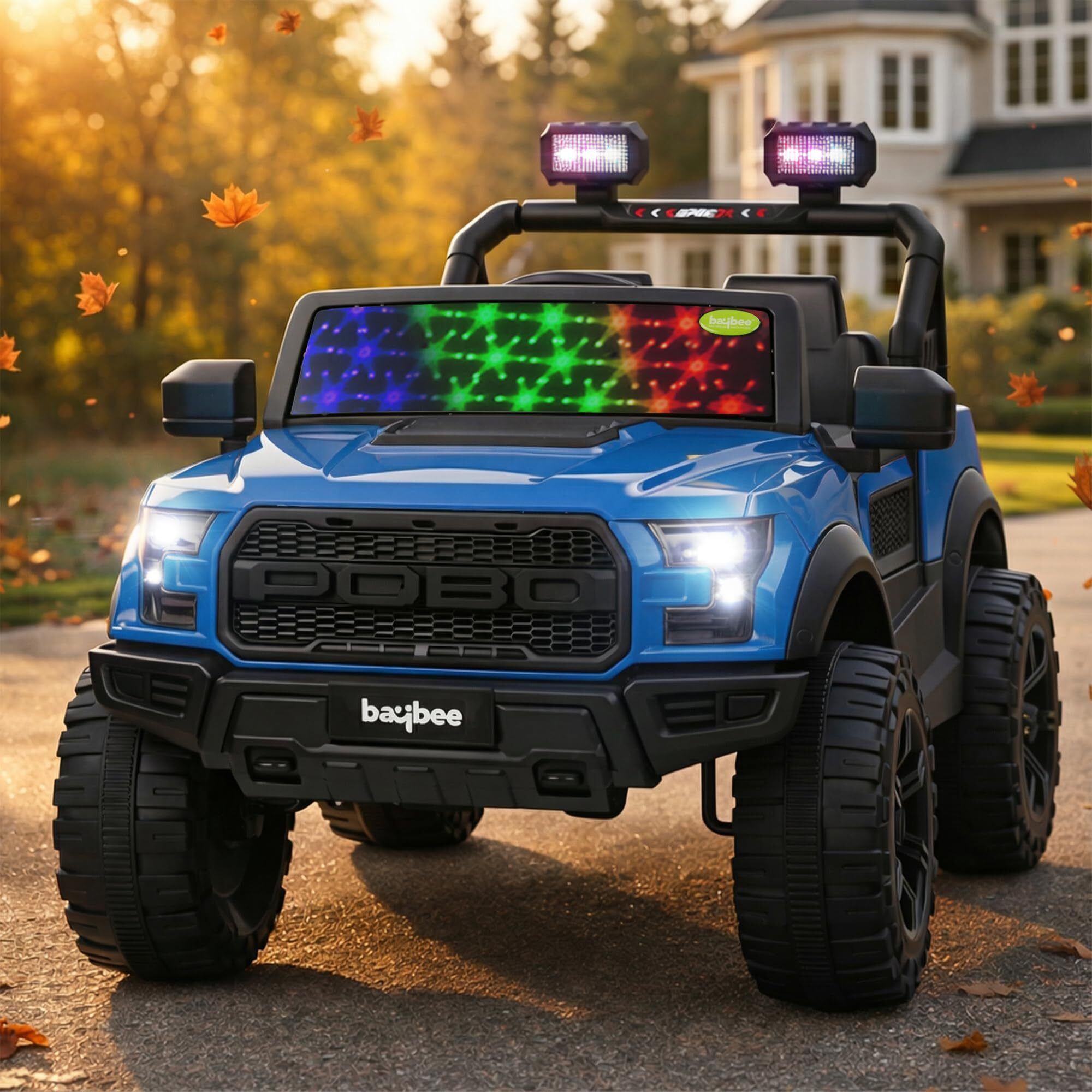 Bronco Rechargeable Jeep for Kids, Ride on Toy Kids Car with Bluetooth, Music Jeep Battery Operated Ride On-image-25