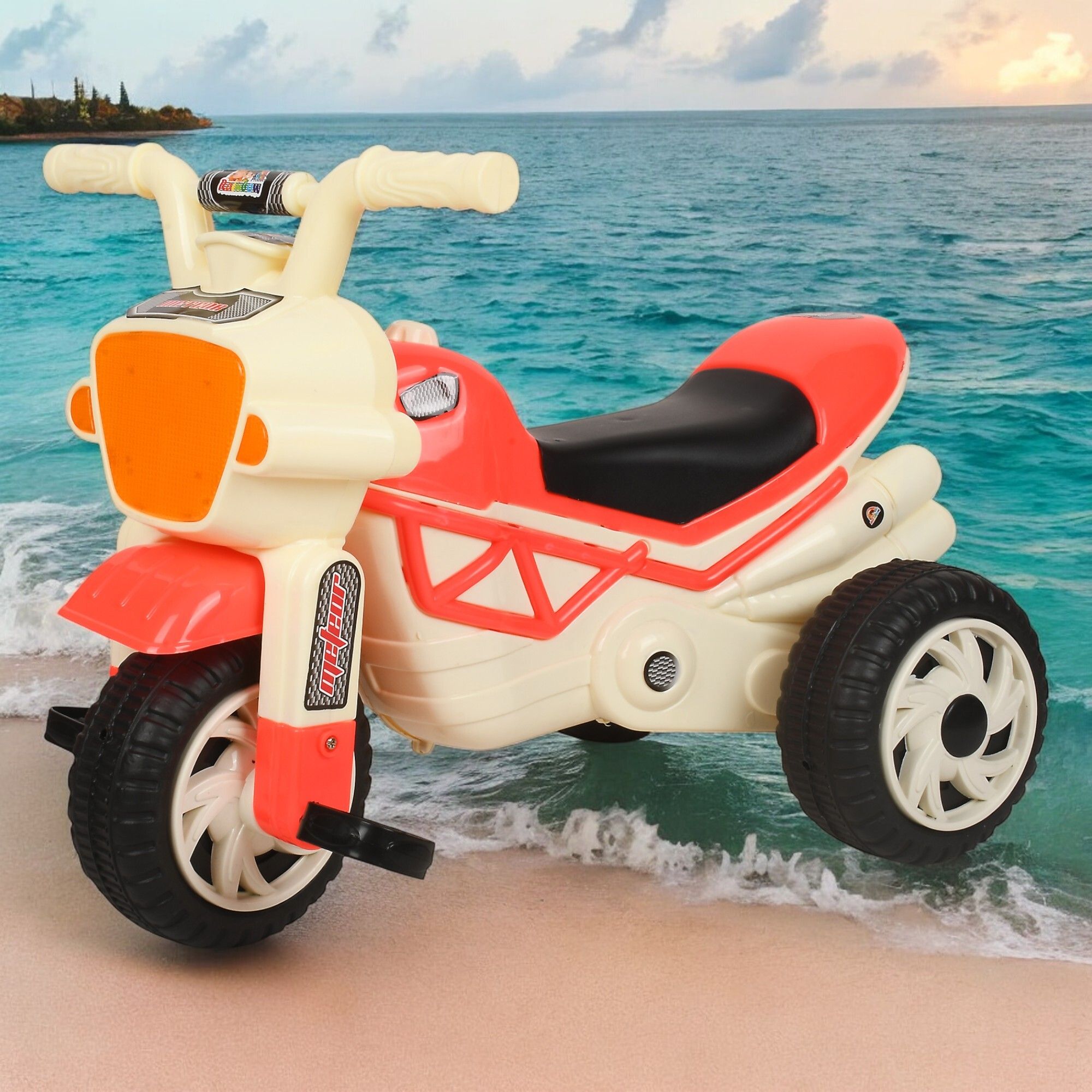 varaa g BEST KIDS SCOOTER WITH MUSIC & LIGHT, MADE IN INDIA, FOR UPTO 3 YEAR KIDS ONLY Scooter Non Battery Operated Ride On-picture-11