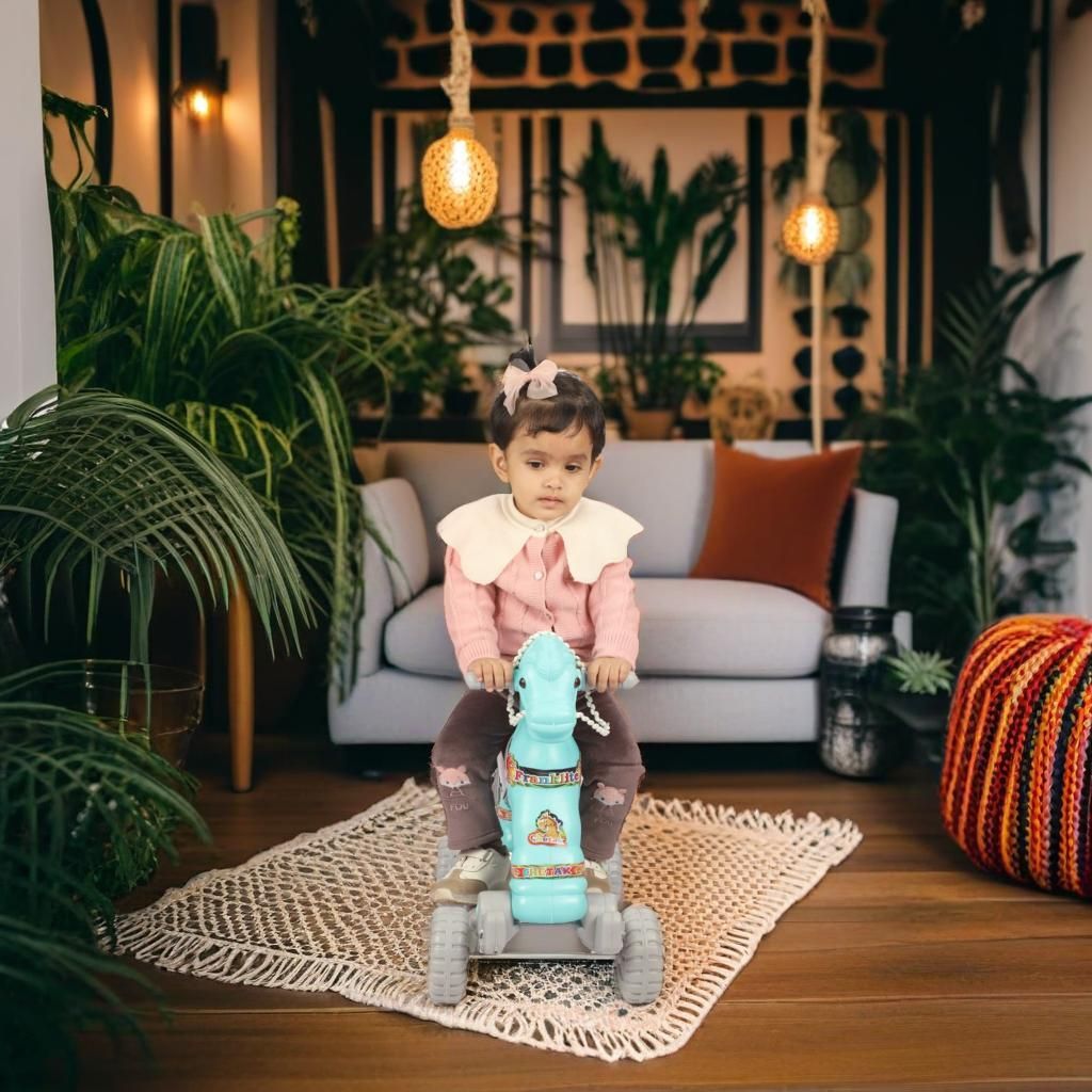 toyprofessor Craft Toy Baby Horse Rider and Rocker Engaging Boy Rideons & Wagons Non Battery Operated Ride On-picture-14