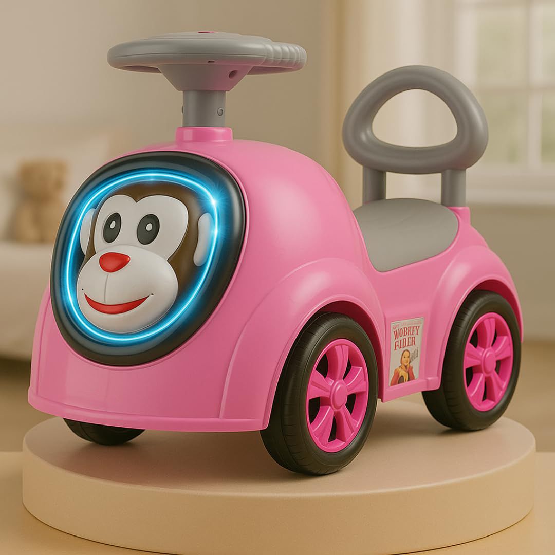 Monkey Fun Ride-On Car children vehicle for kids Push scooter Music ride on toy Scooter Non Battery Operated Ride On-image-34