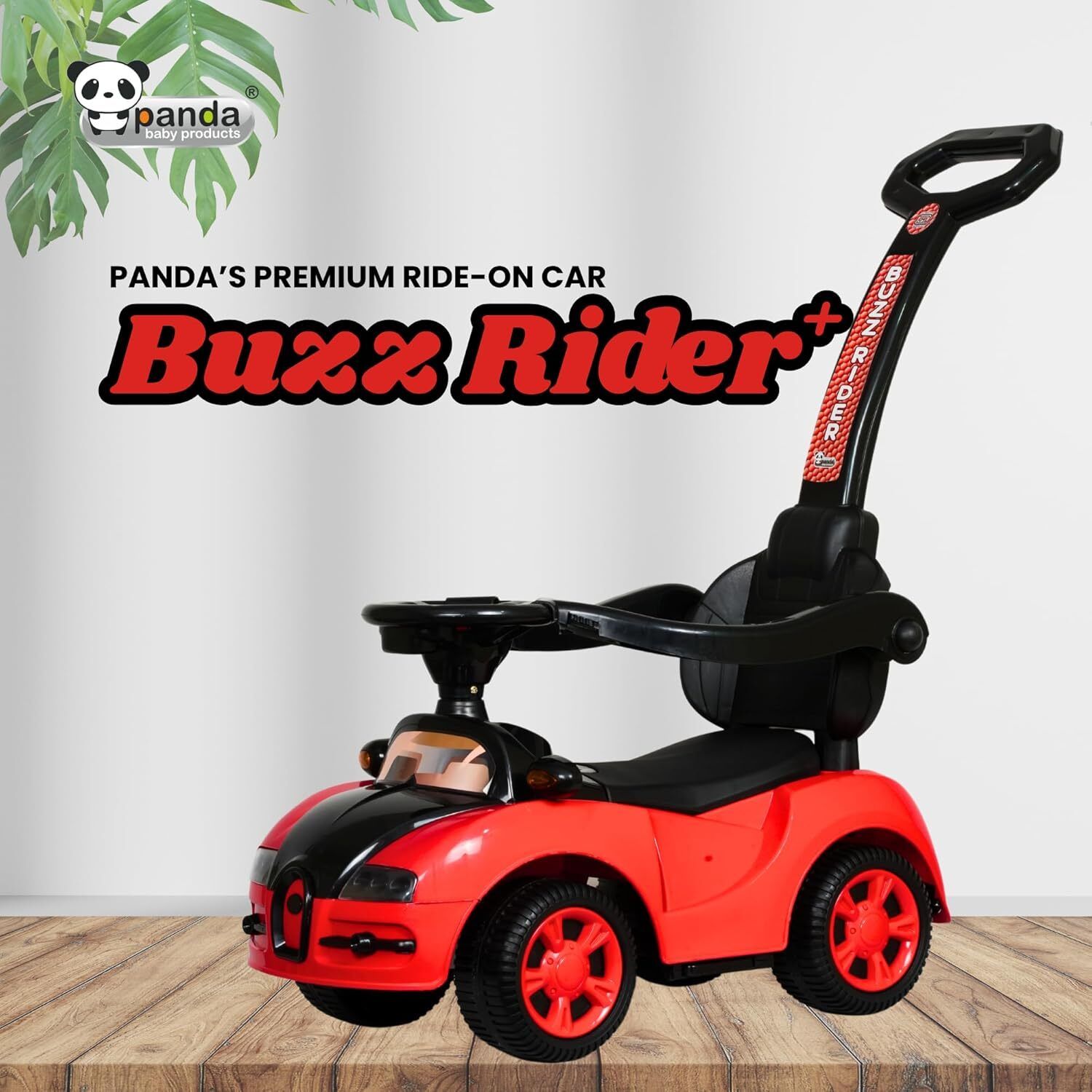 panda baby products Buzz Rider Plus Car for Kids with Music & Horn Car Non Battery Operated Ride On-picture-41