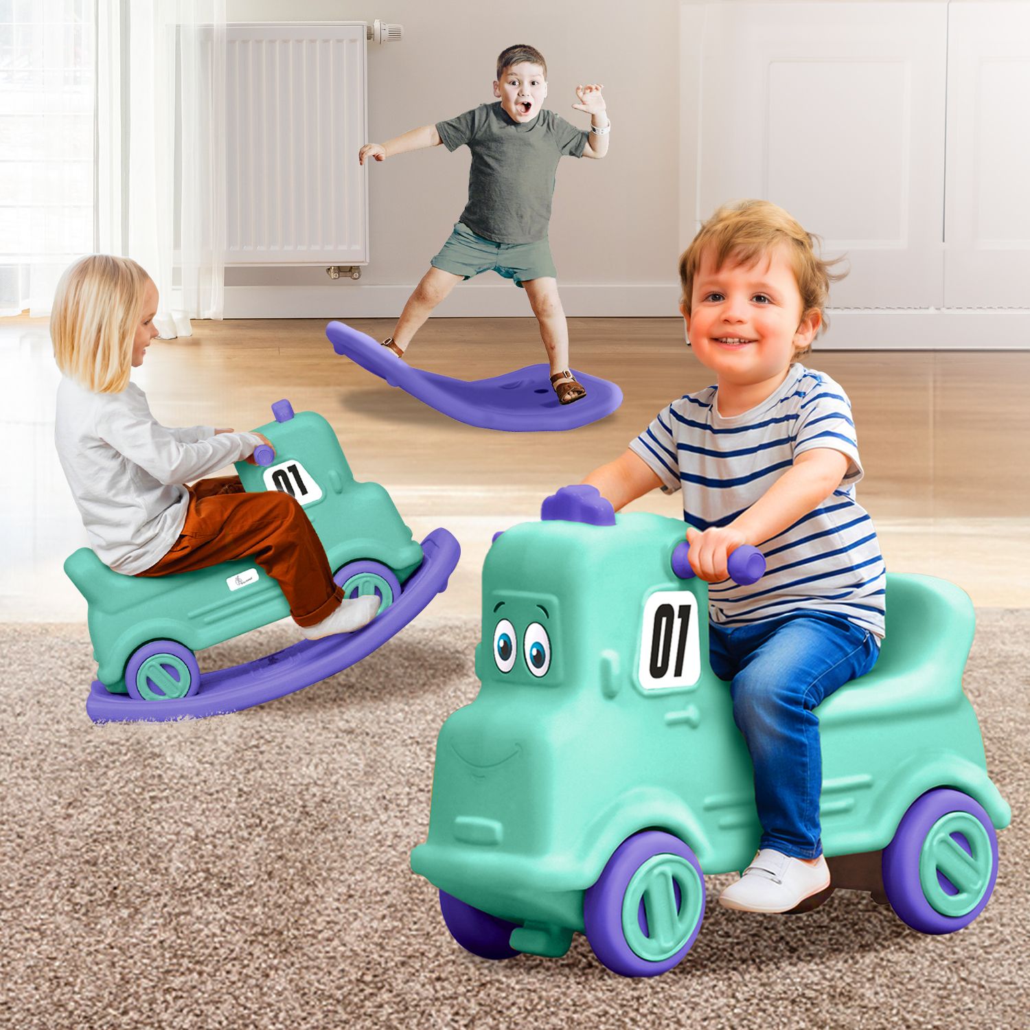 r for rabbit Rock N Ride Push Ride-on for Kids with Injury Free Round Edges and Silent Wheels Rideons & Wagons Non Battery Operated Ride On-picture-26
