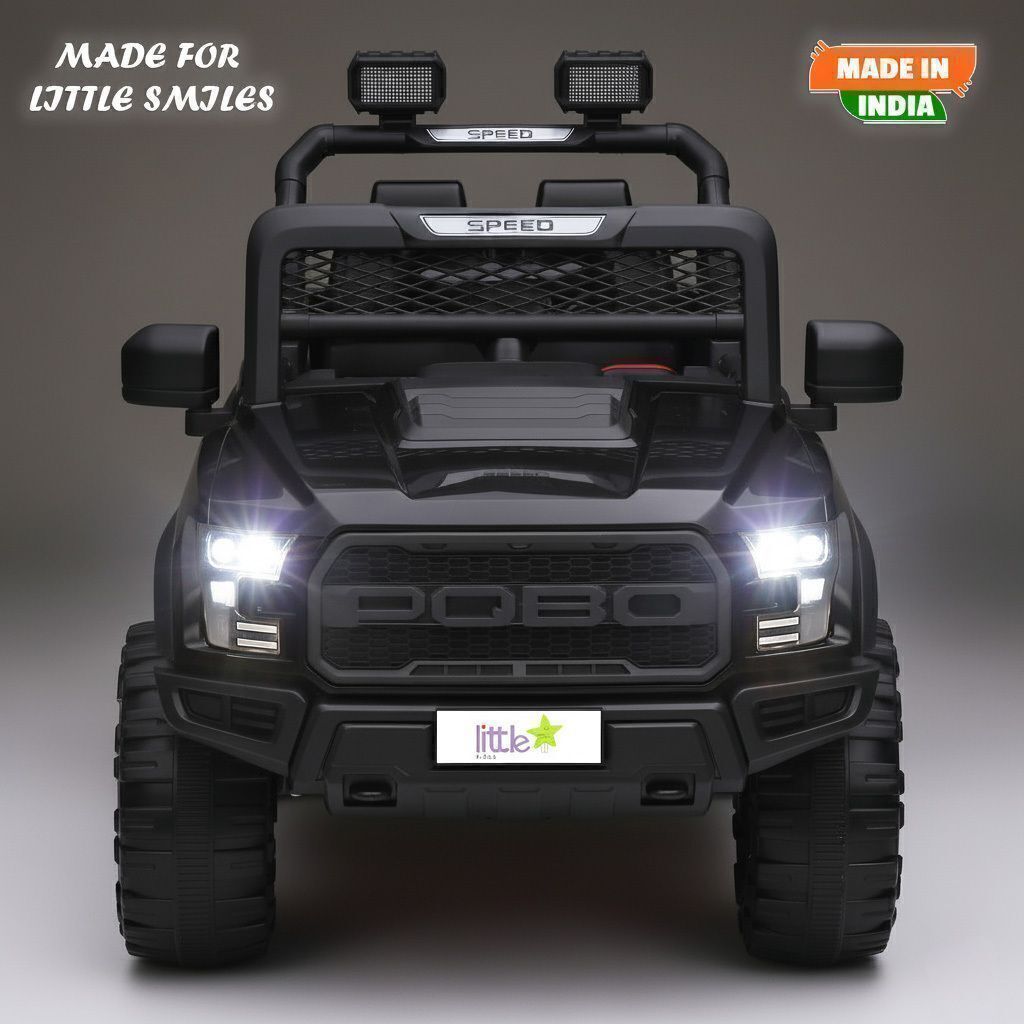 oh baby Pobo 12v Battery Operated Jeep for Kids, with Light & Music | Big Jeep Battery Jeep Battery Operated Ride On-picture-10