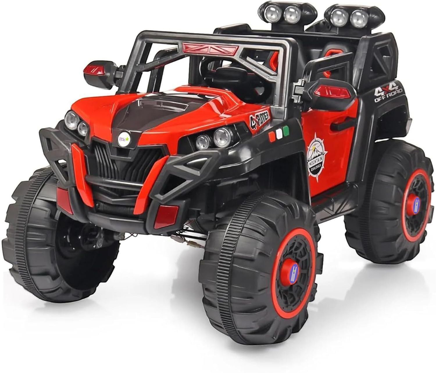 oh baby Battery Operated 4x4 Big Size Jeep 12V Battery with LED & Music Jeep Battery Operated Ride On-picture-30