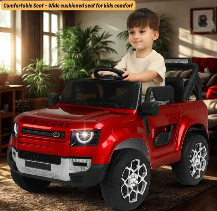 kidscruser KIDES DEFENDER JEEP RIDE ON RED Jeep Battery Operated Ride On-picture-21