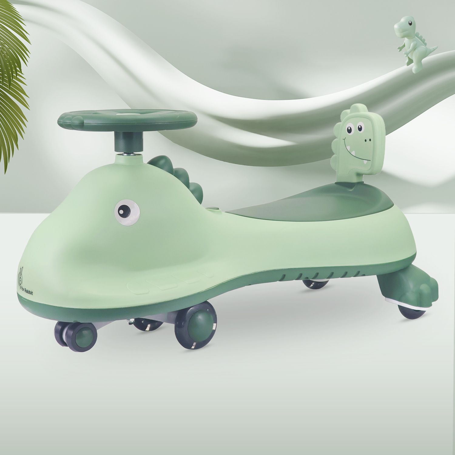 Iya Iya Dino Swing Car for Baby with LED Wheels and In-Built Music Rideons & Wagons Battery Operated Ride On-image-20
