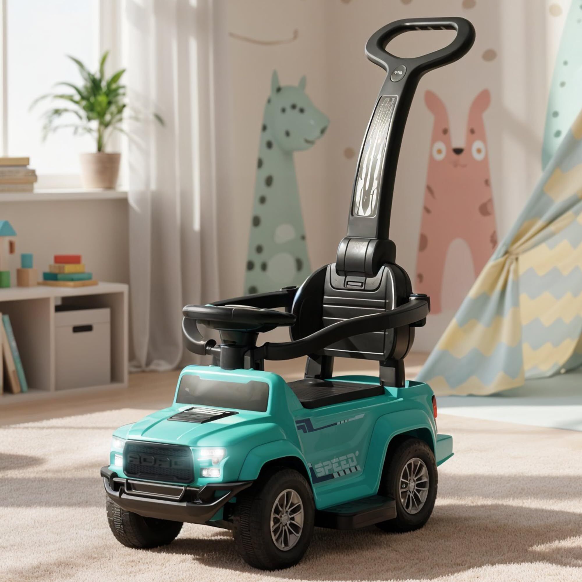 baybee Ride on Jeep Toys for Kids Push Car with Music & Light 1-4 Years Rideons & Wagons Non Battery Operated Ride On-picture-36