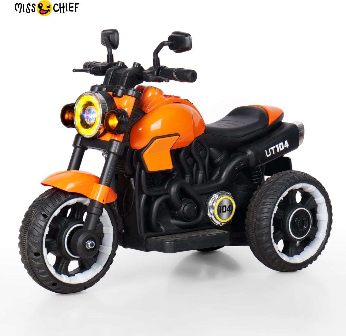 miss & chief Volt Rechargeable Electric Bike for Kids with Bluetooth, Music & Lights Bike Battery Operated Ride On-picture-29