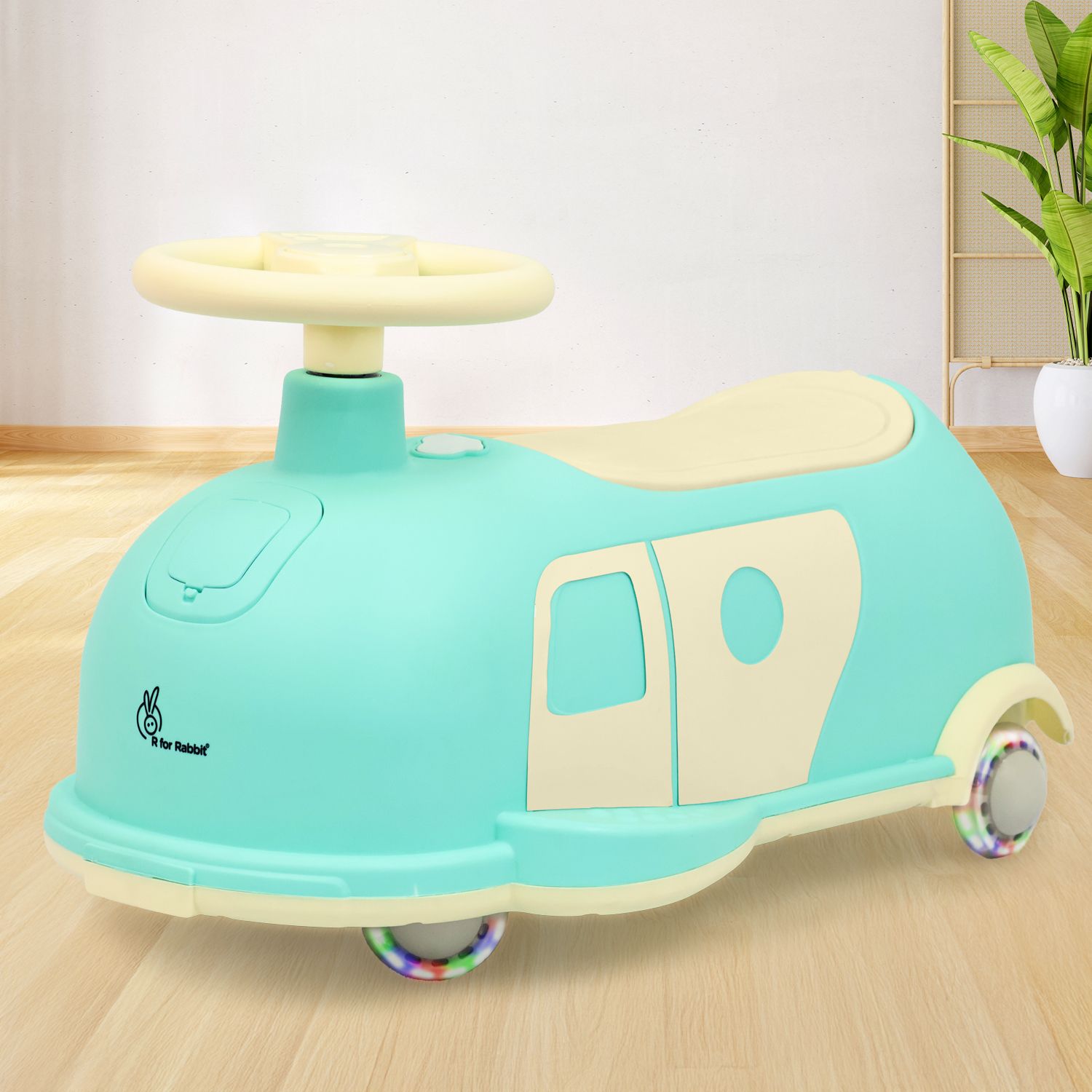 r for rabbit Iya Iya Caravan Kids Swing Car | Scratch-Free LED Wheels & Space for Toy Storage Rideons & Wagons Non Battery Operated Ride On-picture-24