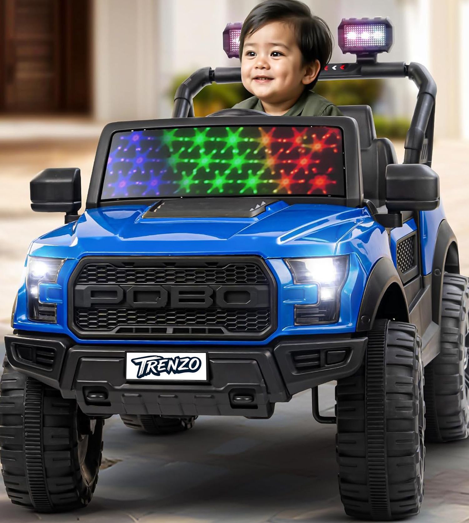 oh baby POBO (1-8Yrs) 4X4 Motors Car For Kids Jeep Battery Operated Ride On-picture-15