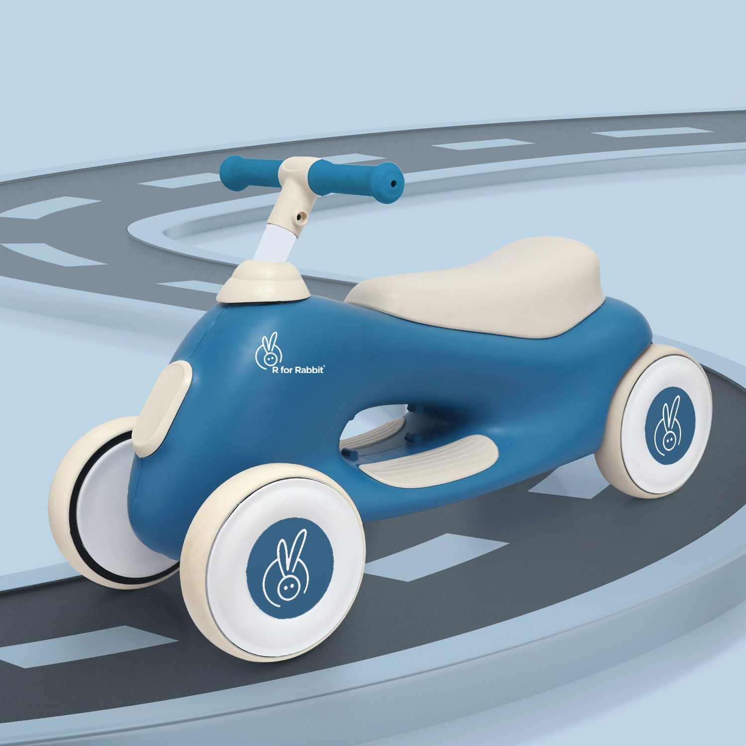 r for rabbit Speedster Zoomy Push Ride-on with Ergonomic Seat Design and Non-slip Footrest Rideons & Wagons Non Battery Operated Ride On-picture-9