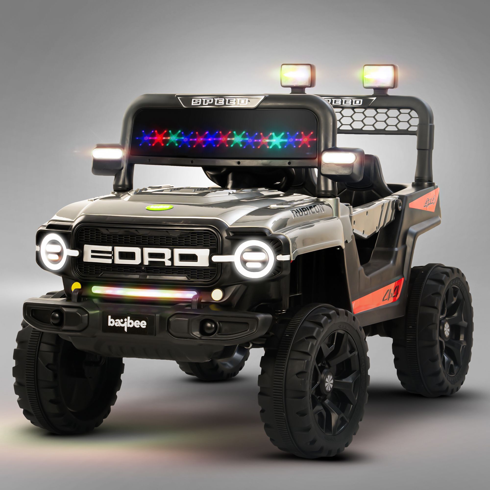 Rubicon Electric Jeep Ride on Baby Battery Jeep/Car for Kids with Light & Music Jeep Battery Operated Ride On-image-46