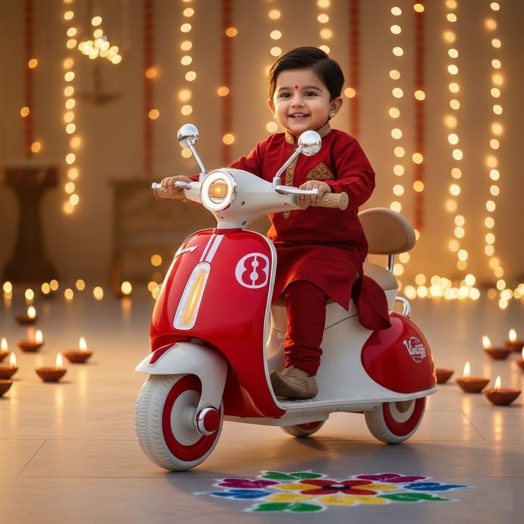 V-red Scooter Battery Operated Ride On-image-28