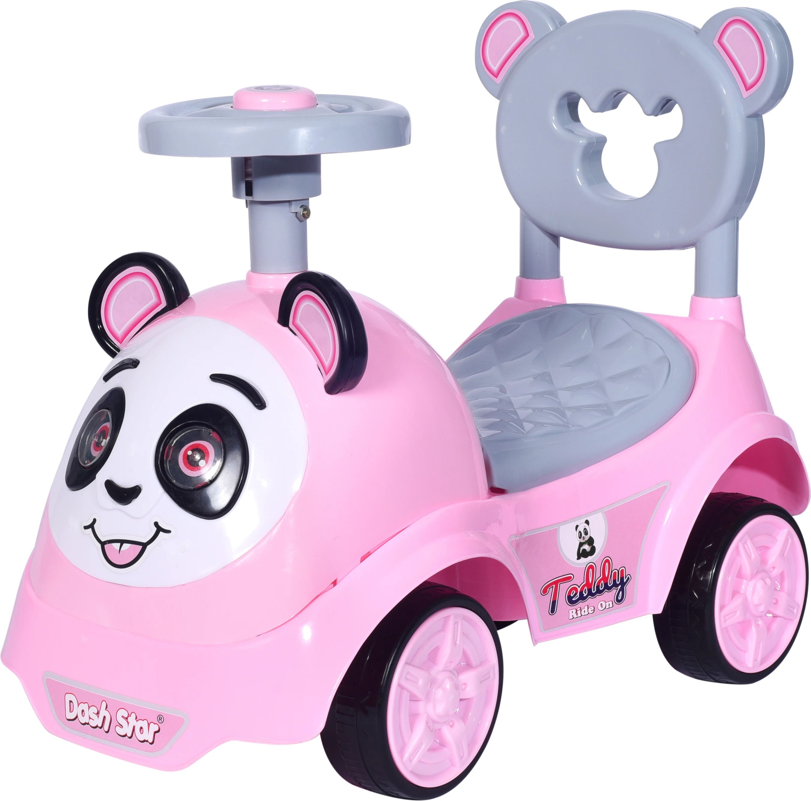 Panda Ride on Car for Kids, Baby Ride on Car with Music & Horn Button-Push Rideons & Wagons Non Battery Operated Ride On-image-48