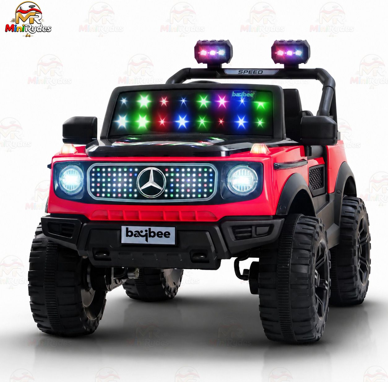 Monster LED Off-Road Kids Electric Ride-On Jeep | Lights, Music, Remote Control Jeep Battery Operated Ride On-image-38