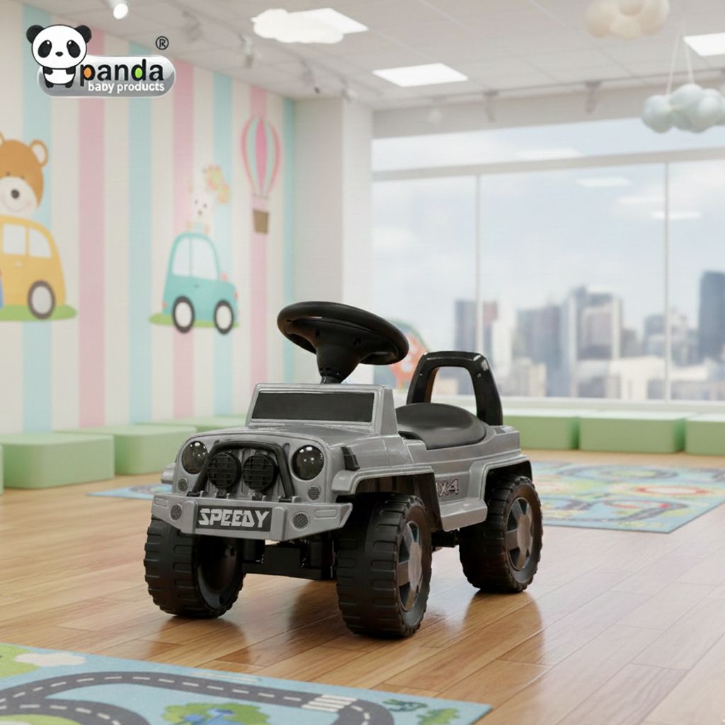 Speedy Ride on Jeep for Kids with Music & Light Car Non Battery Operated Ride On-image-36