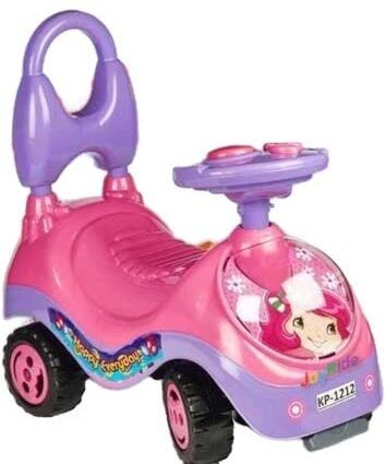 Girl BERRY Rideon Car for Kids with Music, colourful , Backrest,& Big Wheels