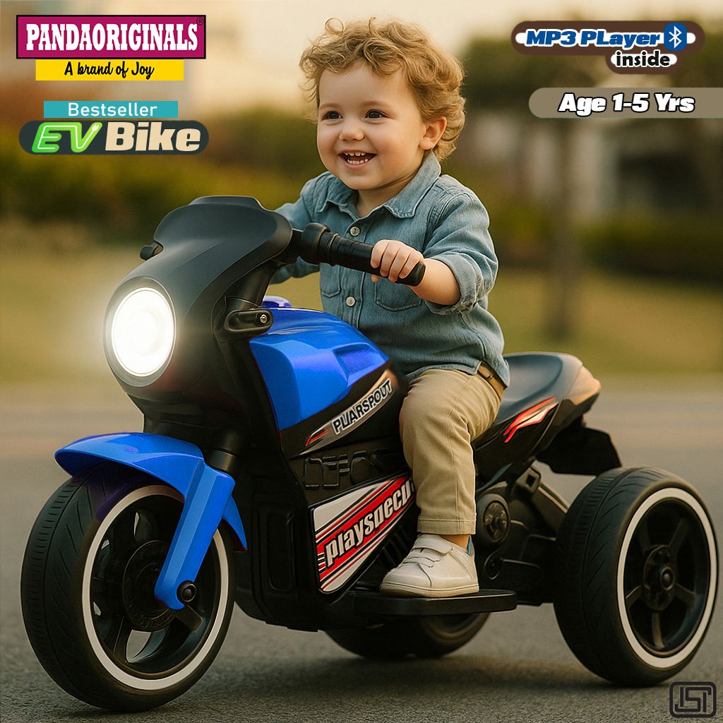 Ninja Ev With Music And Lights, Forward and Backward Gear, Built in MP3 player Bike Battery Operated Ride On-image-35