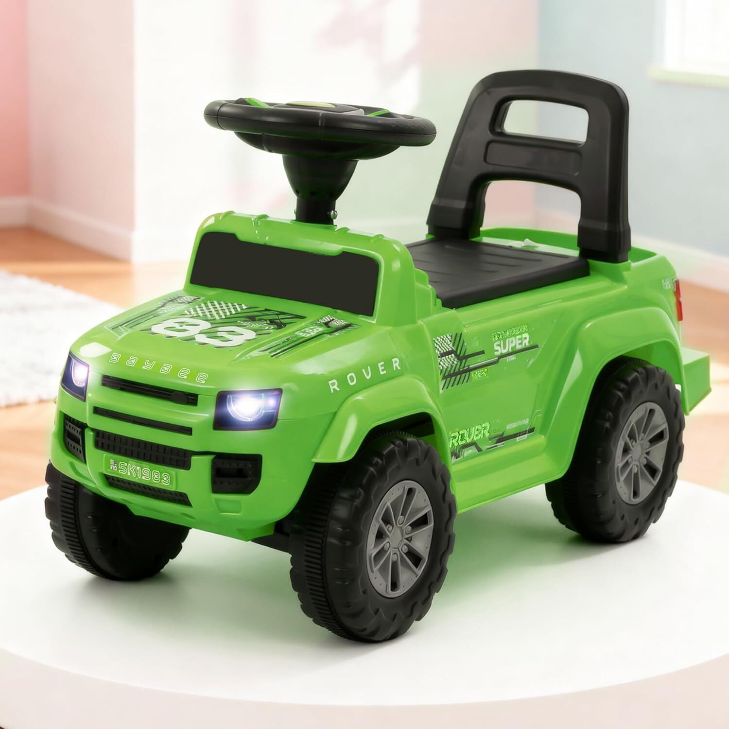 baybee Rover Baby Ride on Car for Kids | Push Rideons Toys Car with LED Lights & Music Rideons & Wagons Non Battery Operated Ride On-picture-33