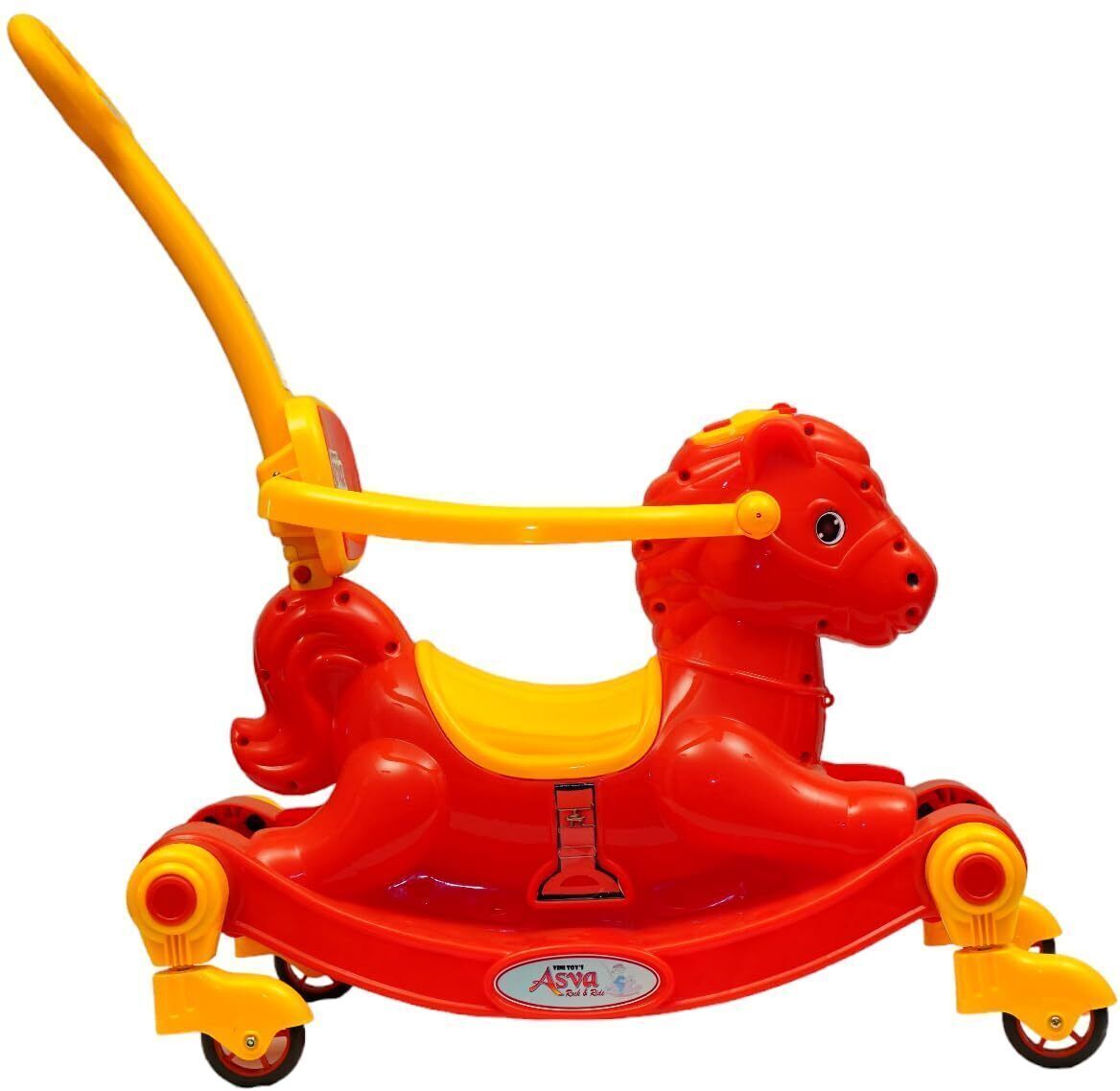 Baby Red Horse Rider With Rhyme Systum Rideons & Wagons Non Battery Operated Ride On-image-35
