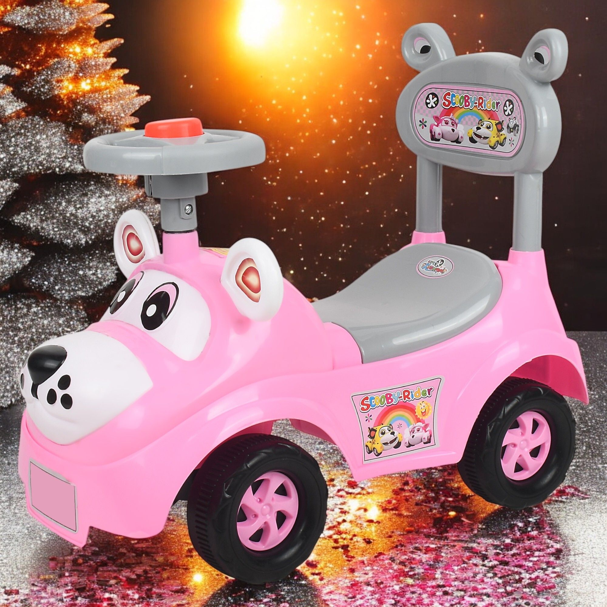 varaa g KIDS SCOOTER, MUSIC & LIGHT, STORAGE UNDER SEAT FOR ONLY 1 TO 2 YEAR KIDS Rideons & Wagons Non Battery Operated Ride On-picture-12