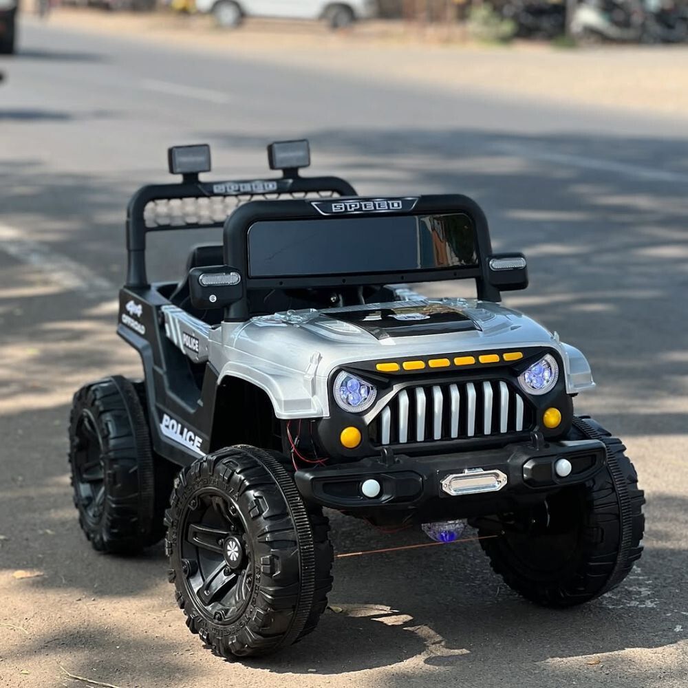 Kids THAR 12V Electric Ride On Jeep For Kids With Remote Control, Music 1-4 Yrs Jeep Battery Operated Ride On-image-47