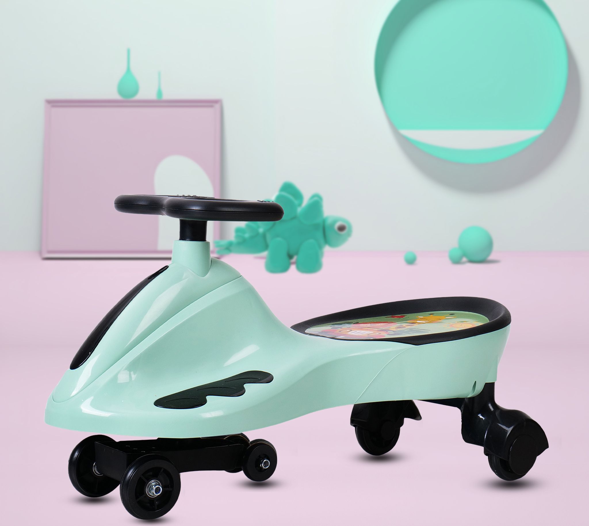 miss & chief Voyager-Safari Swing for kids, Magic car for Boys & Girls Rideons & Wagons Non Battery Operated Ride On-picture-16