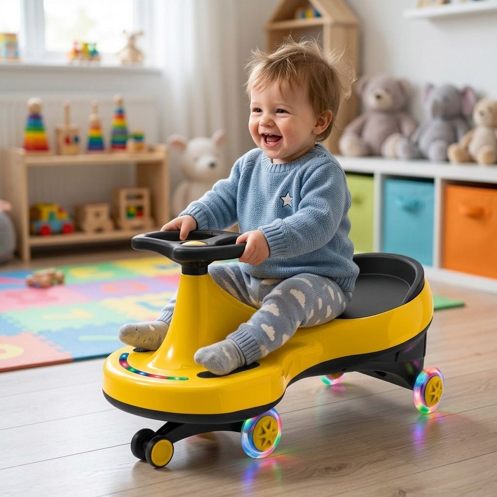 Magic Car Rider for Kids | Magic Swing Car for Kids | Twister Ride On Car Push Rideons & Wagons Non Battery Operated Ride On-image-45
