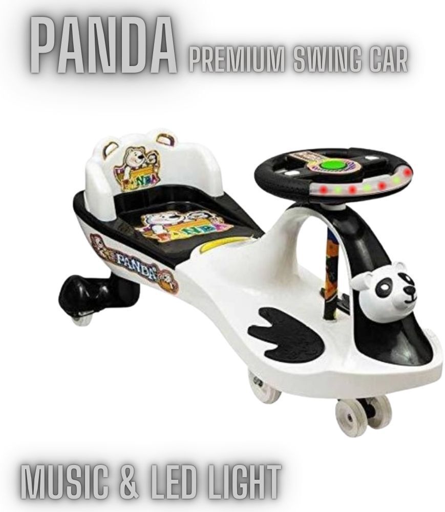 joyride Panda Swing car | Premium Magic Ride On for kids | Girls & Boys 1to5 years Push Car Non Battery Operated Ride On-picture-22