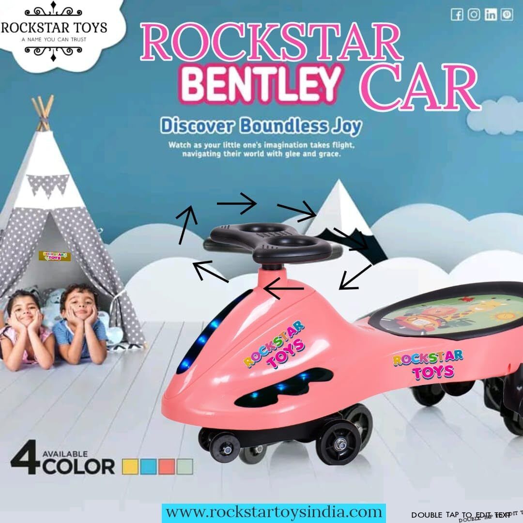 Drift Swing Push Car for Kids 3-10: Fun Ride with Music and Lights Car Non Battery Operated Ride On-image-40