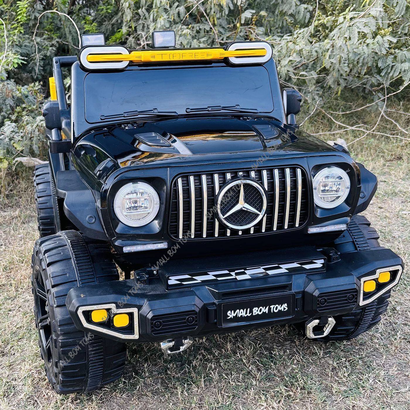 858 BLACK (1-9 YRS) with Music, Lights, Safety Seat Belt, Bluetooth Remote Jeep Battery Operated Ride On-image-34