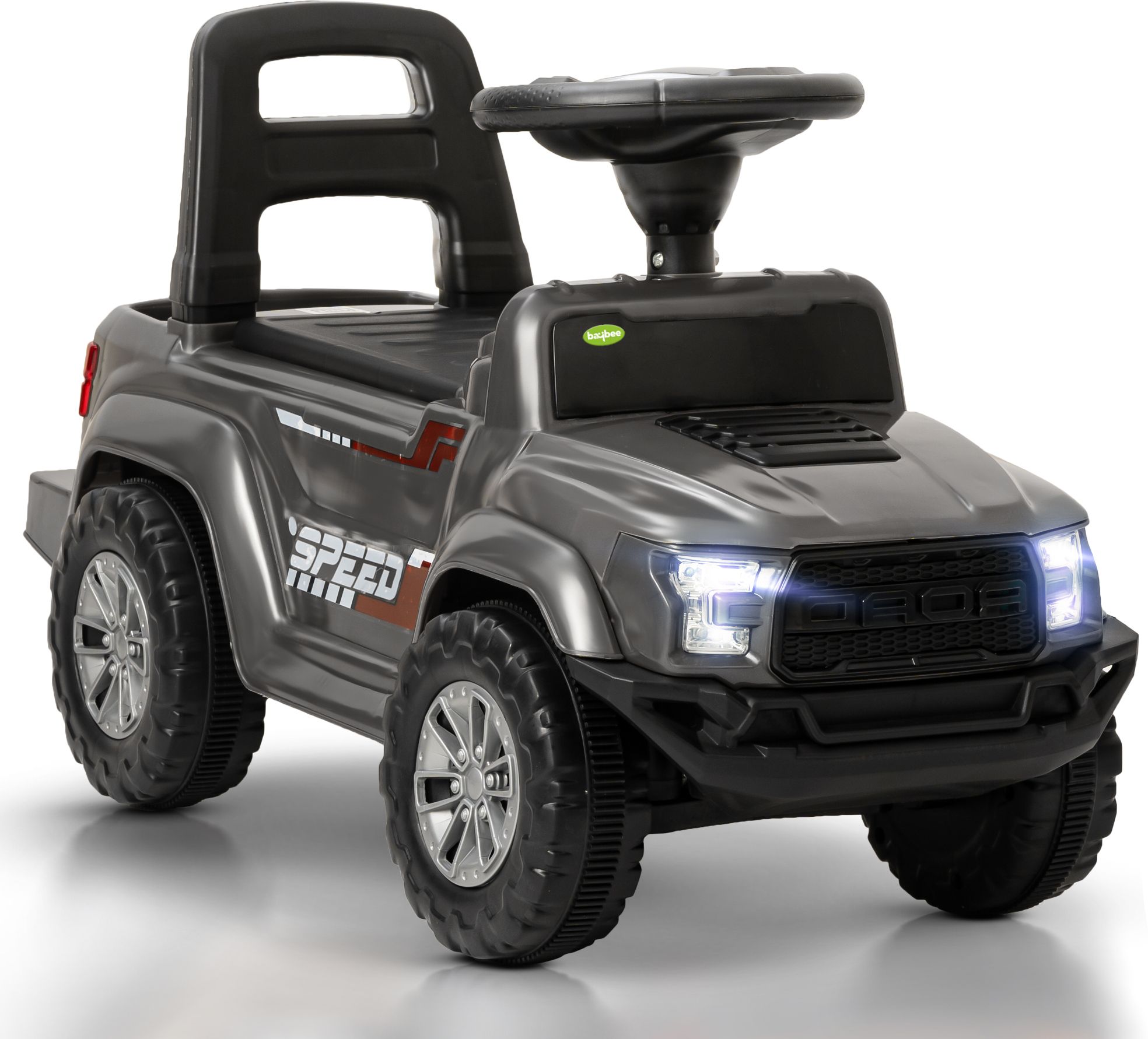 Baby Ride on Car for Kids, Push Ride on Jeep with Music, LED Light & Backrest Rideons & Wagons Non Battery Operated Ride On-image-33