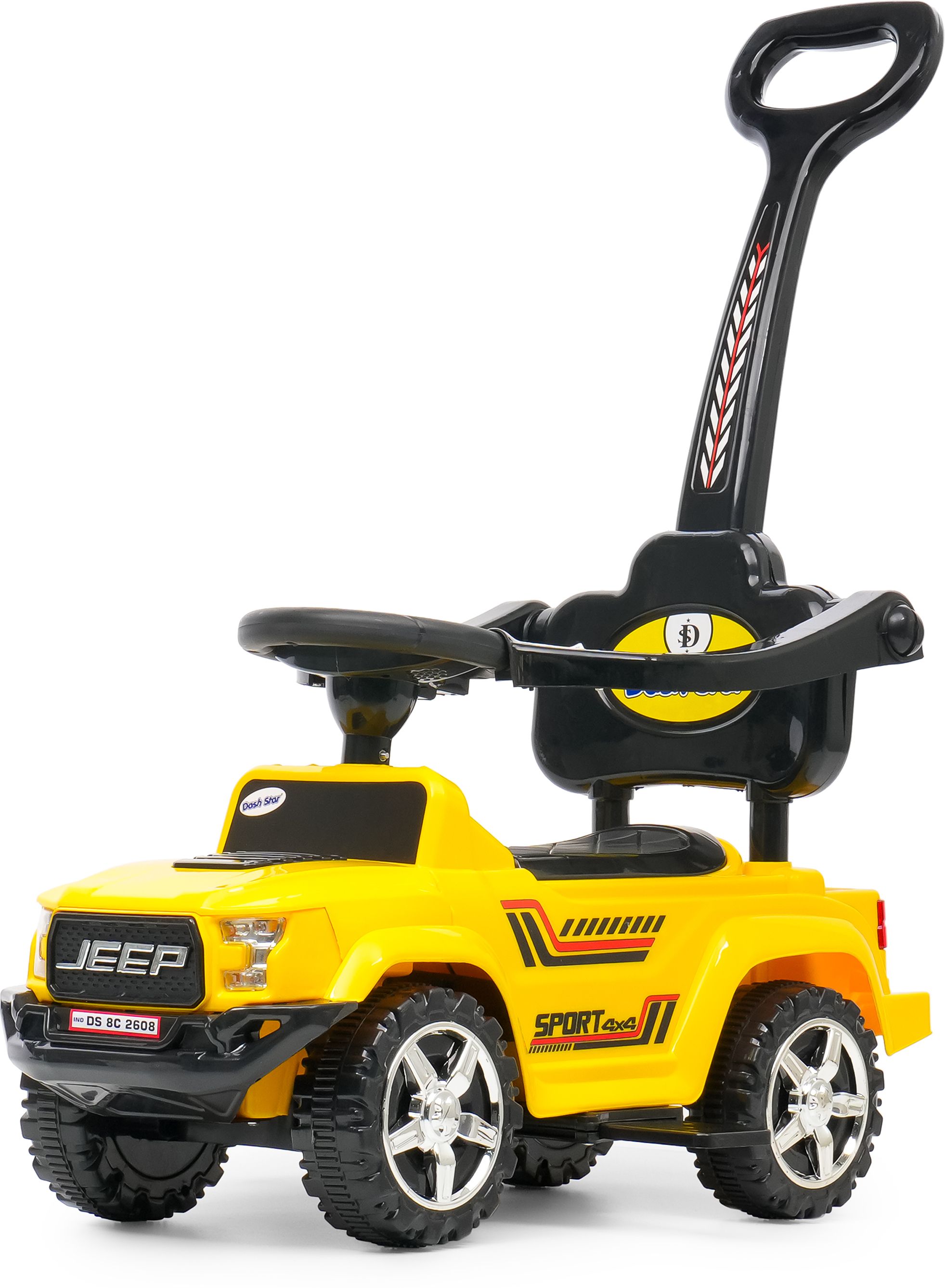 joyride Jeep plus 4x4 Ride on Jeep for Kids |Music & Horn| Parental Handle & Big Wheels Jeep Non Battery Operated Ride On-picture-16