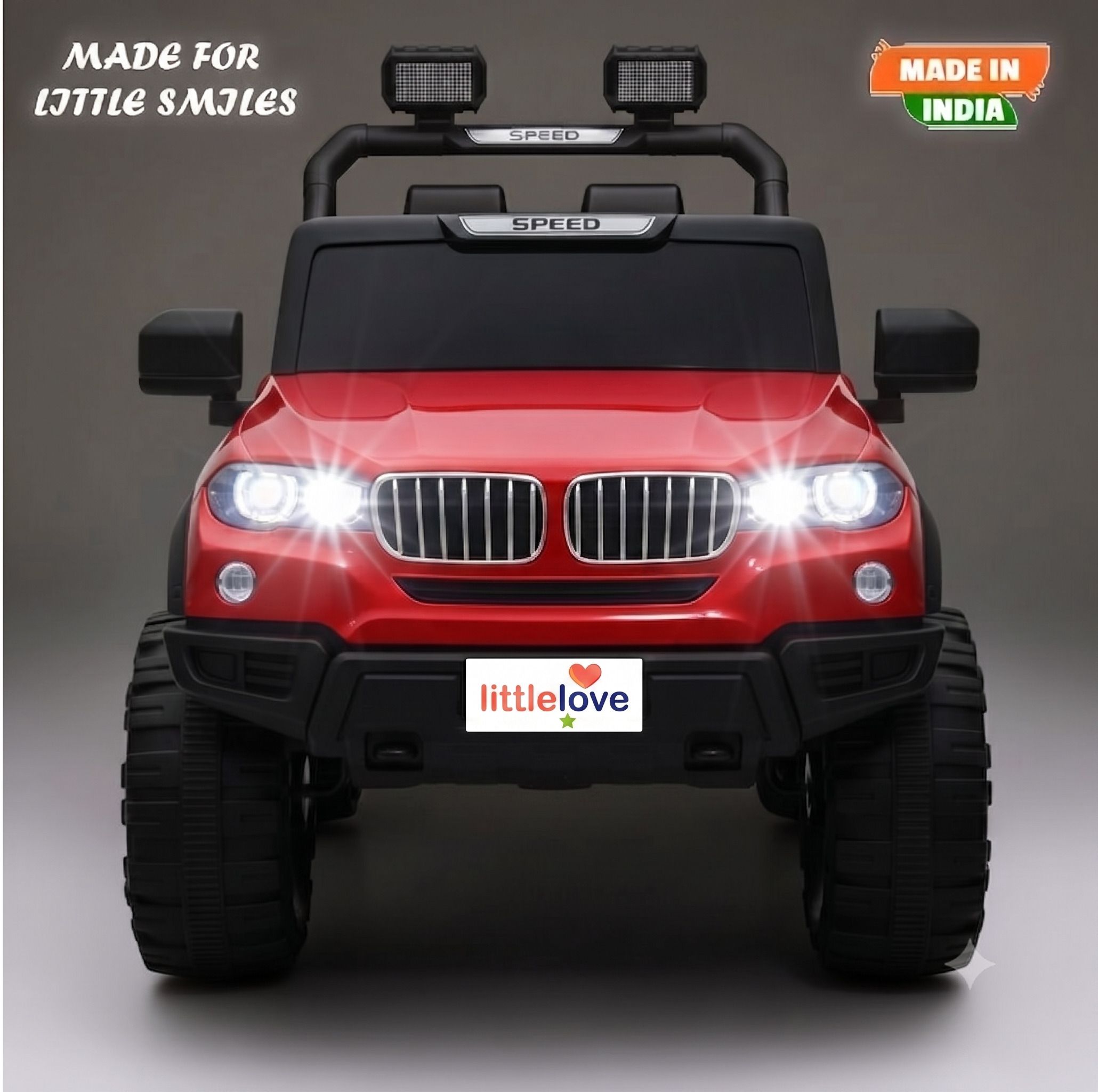 Kids Electric Battery Operated Ride-On Jeep with Remote Control, LED Lights Jeep Battery Operated Ride On-image-10