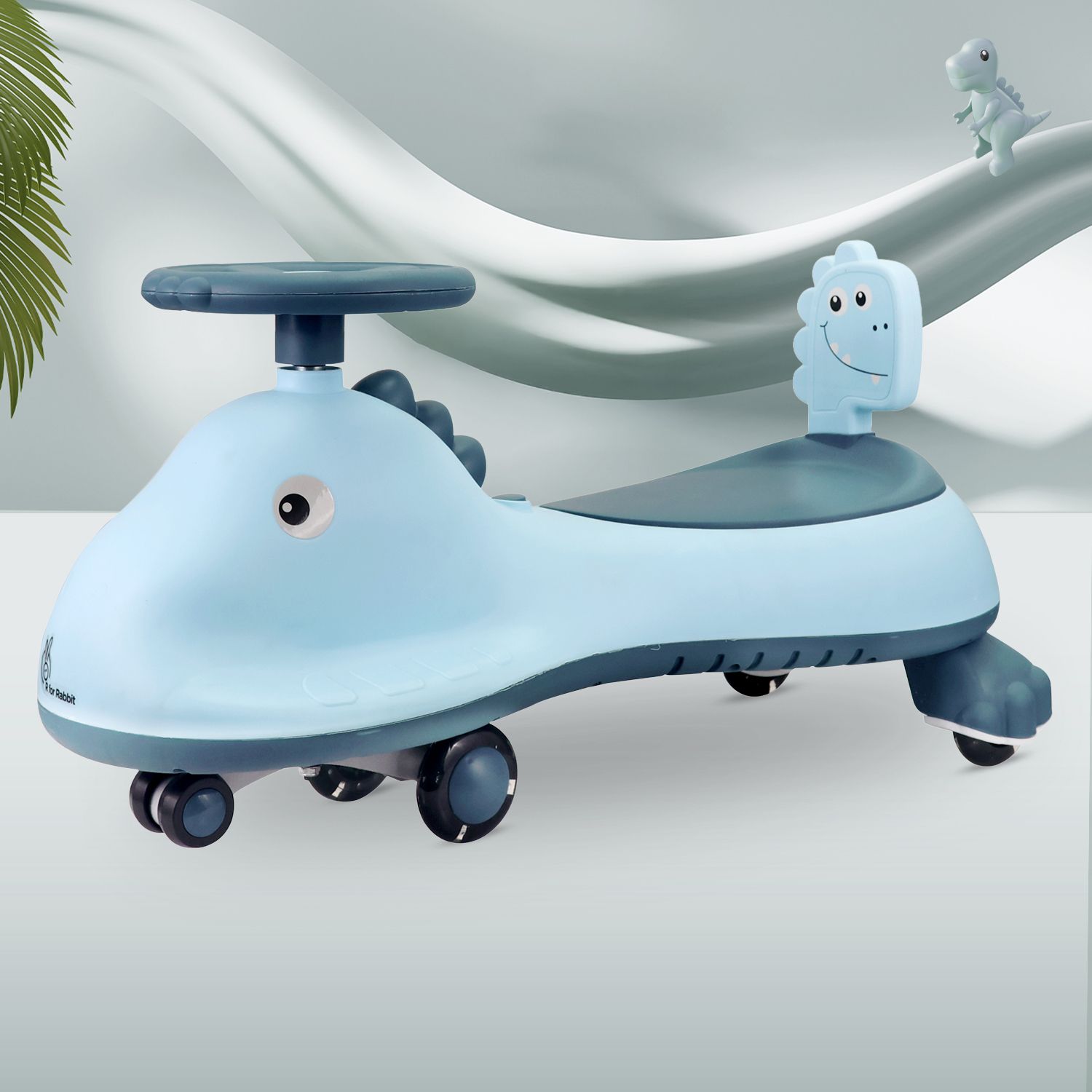 Iya Iya Dino Swing Car for Baby with LED Wheels and In-Built Music Rideons & Wagons Battery Operated Ride On-image-47
