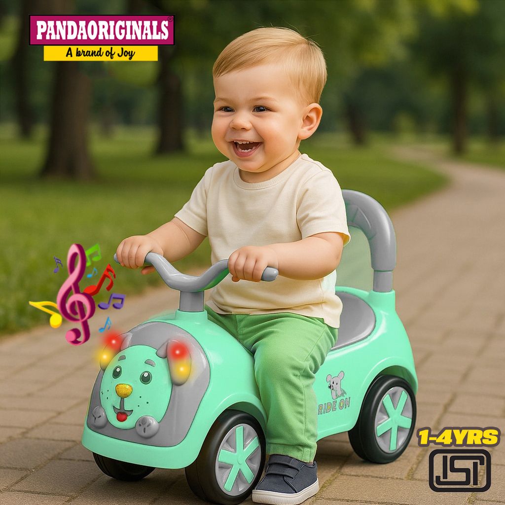 pandaoriginals Kids music and lights, 1 to 4 years, kids toy on mc laren Car Non Battery Operated Ride On-picture-14