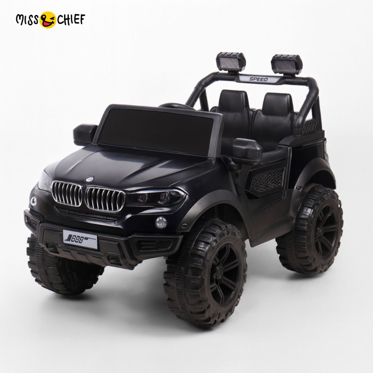 miss & chief 888 Battery Operated 12V Jeep for Kids with Music, LED Lights & Remote Jeep Battery Operated Ride On-picture-10