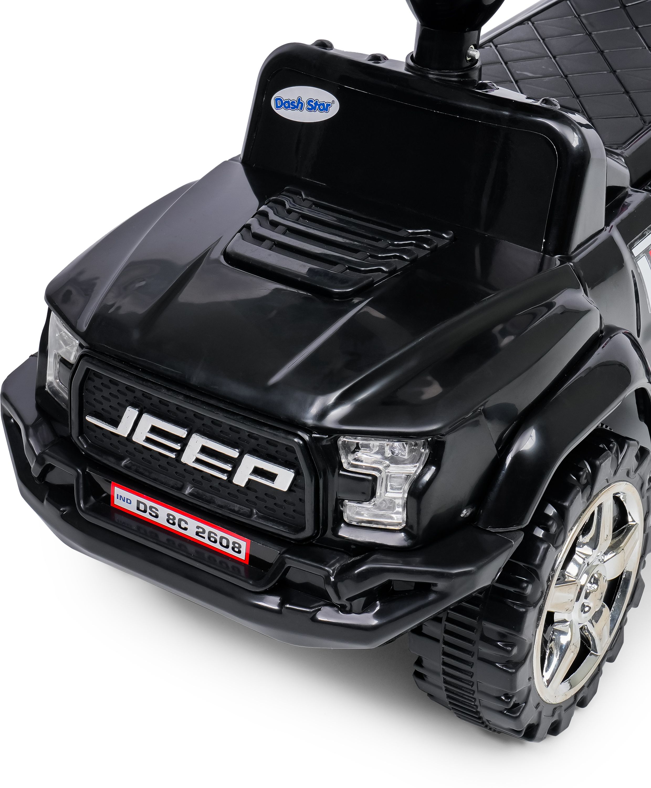 joyride Dstar Jeep4x4 Ride on Jeep for Kids |Music & Horn| Backrest Storage & Big Wheels Jeep Non Battery Operated Ride On-picture-25