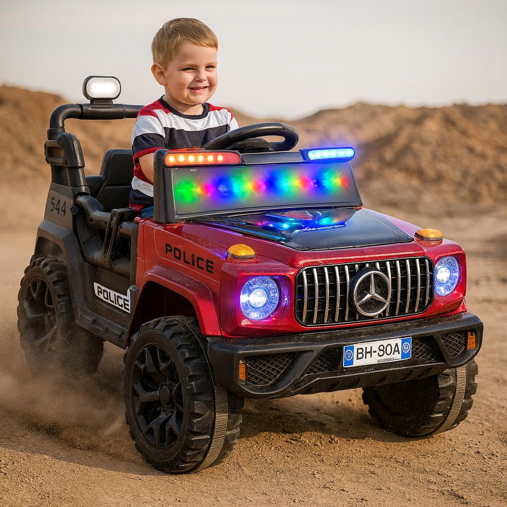 4x4 Ride-On Car for Kids – Dual Motor, Remote Control, Music & Lights Jeep Battery Operated Ride On