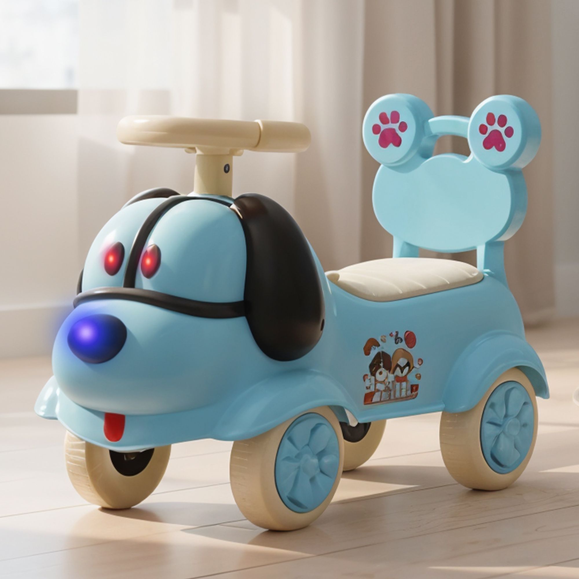 baybee Scooby Baby Ride on Car for Kids, Push Ride on Jeep with Music, Light & Backrest Rideons & Wagons Non Battery Operated Ride On-picture-25