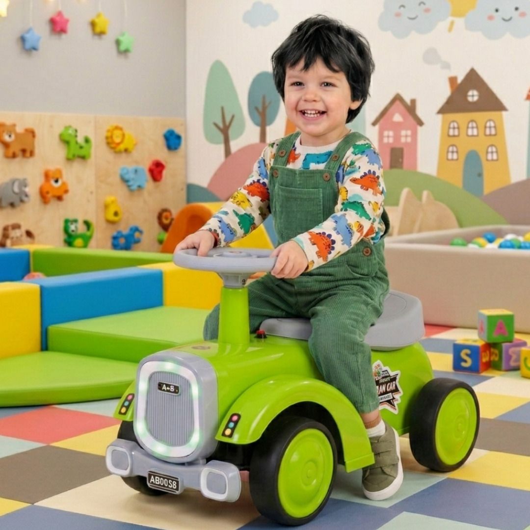 Veteran Car Kids Ride On with Music, Lights & Steering (2–5 Years) Car Non Battery Operated Ride On-image-0