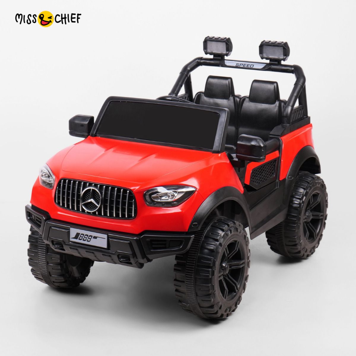 miss & chief Merc 888 Battery Operated 12V Jeep for Kids with Music, LED Lights & Remote Jeep Battery Operated Ride On-picture-25