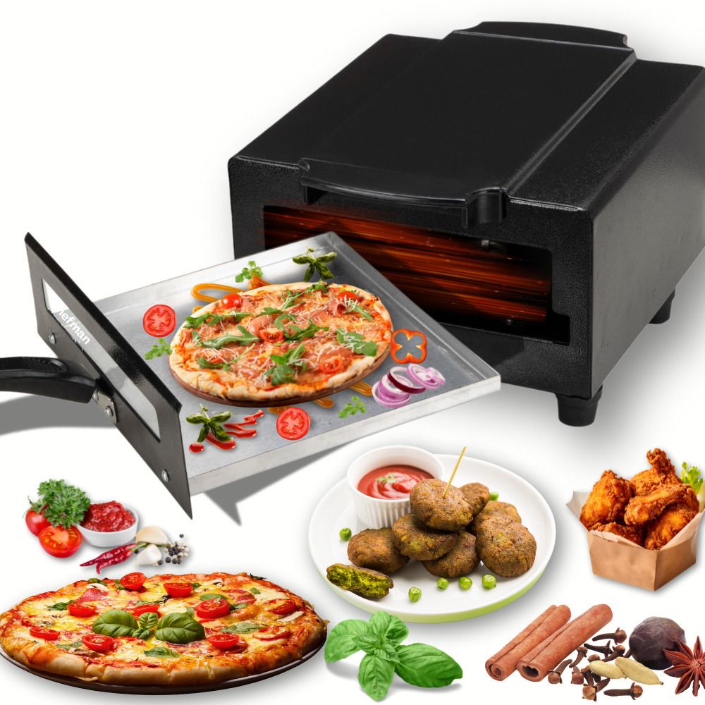 Mini Advance Multi-Purpose Smart Pizza & Naan Maker Combo for Home Kitchen Use Electric Tandoor-image-46