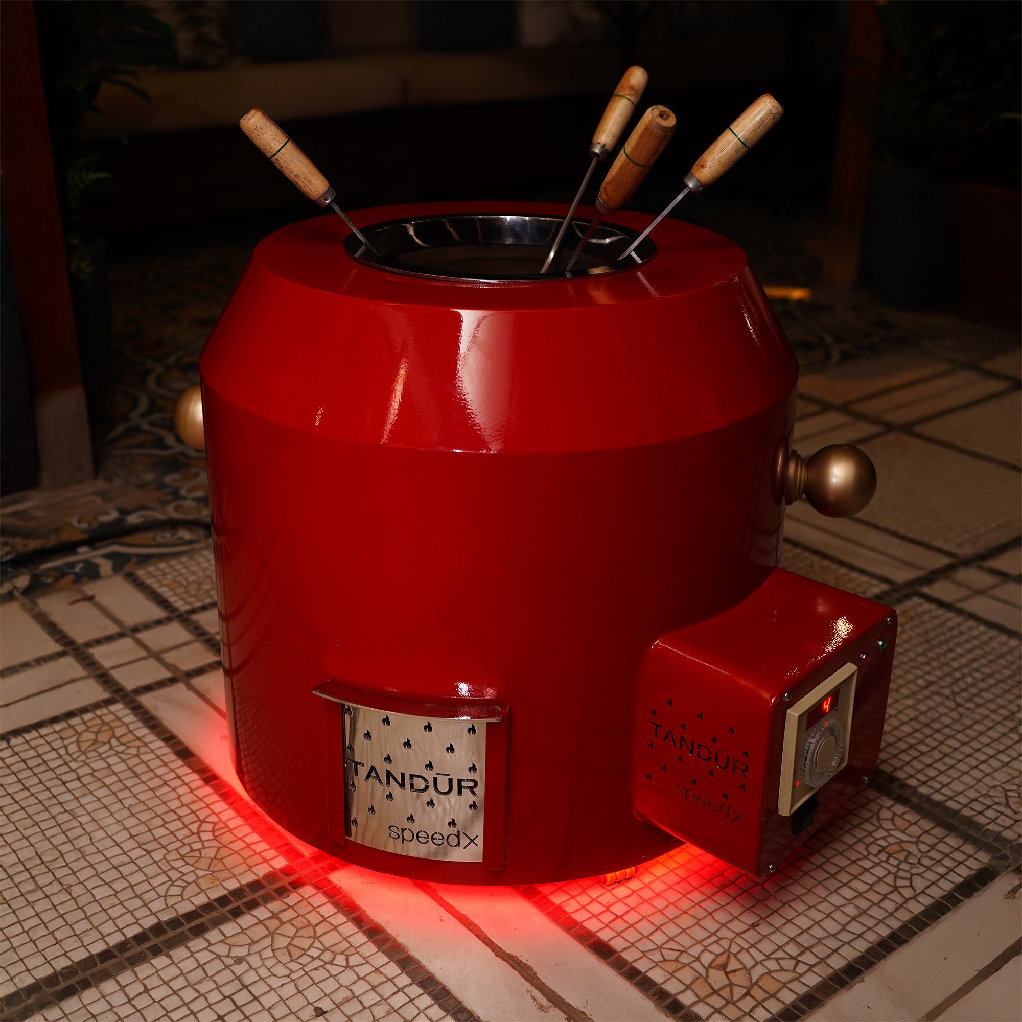 Home Cooking Tandoor Crafted with a Blend of Clay & Metal Electric Tandoor-image-1