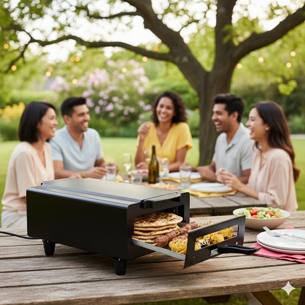 2000W 14 Inch Indoor Grill Oven for Grilling, Roasting, and Baking at Home Electric Tandoor-image-25