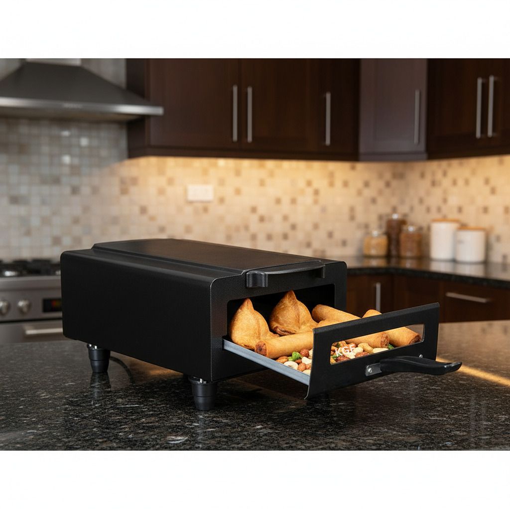 14 Inch 2000W Grill Oven for Roasting Baking Grilling and Tandoori Style Cooking Electric Tandoor-image-5