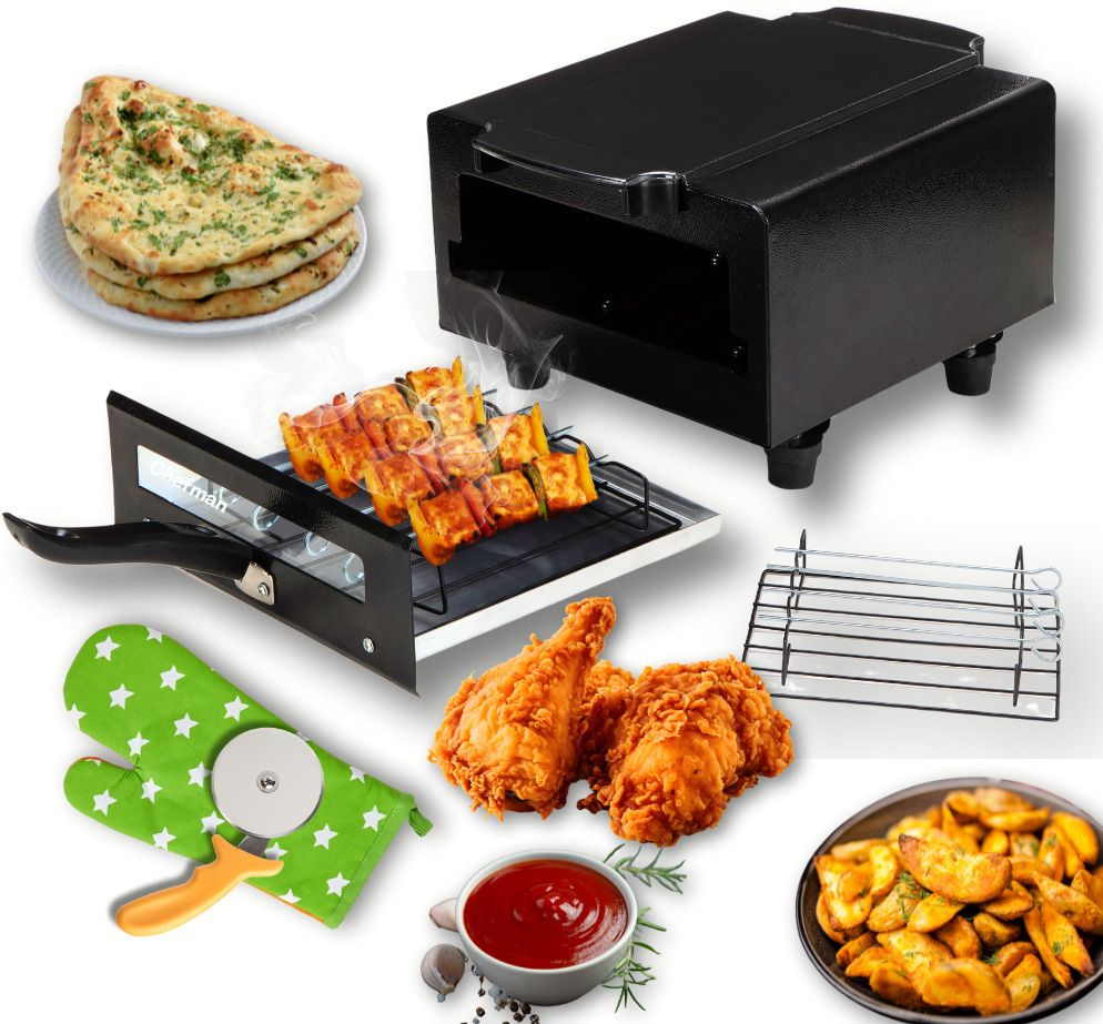 Mini Pizza Maker Oven | 1500W | Oil-Free Cooking, Grilling, Baking & Roasting Electric Tandoor-image-41