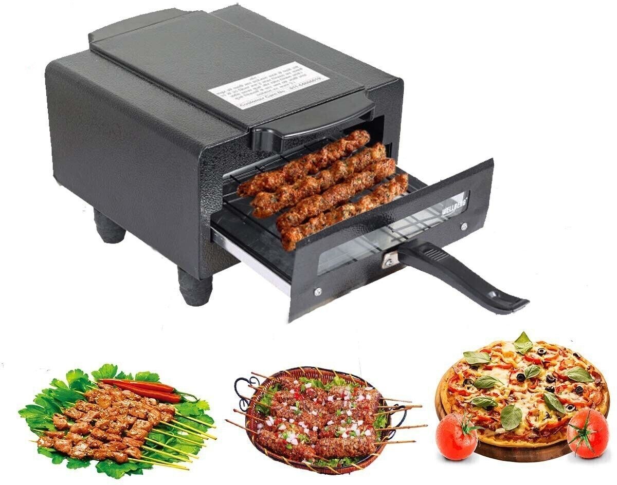 wellberg Advance Mini 10-Inch Multi-Purpose Combo Grill � Perfect for Pizza, Naan, & Roti Electric Tandoor-picture-14