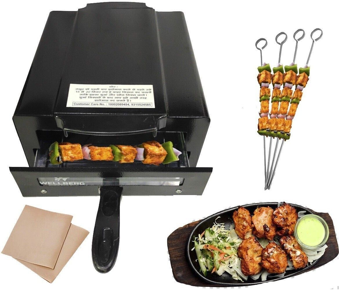 wellberg 14-Inch Large Pizza Oven for Grilling, Baking, Tandoori, and Oil-Free Cooking Electric Tandoor-picture-8