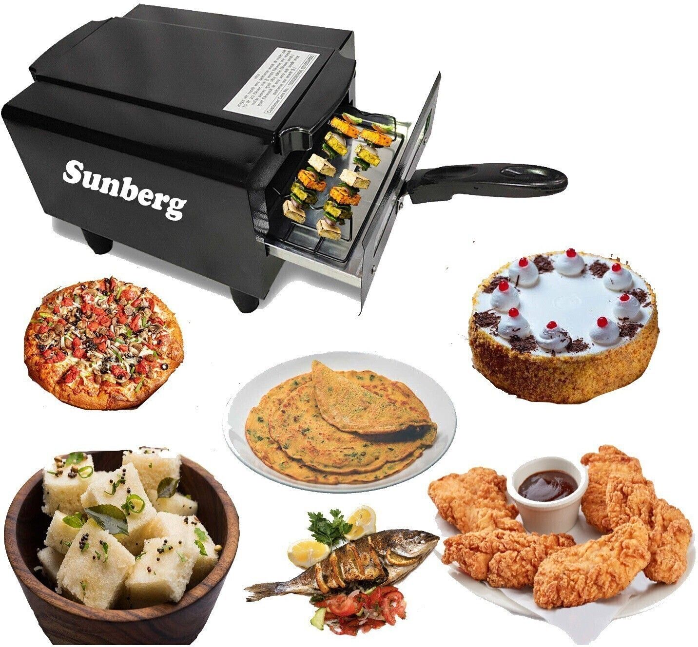 14inch Pizza Maker Oven for Home & Kitchen � Perfect for Baking, Roasting Electric Tandoor-image-15